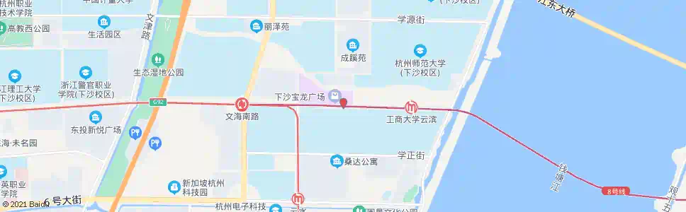杭州二号大街学林支路口_公交站地图_杭州公交_妙搜公交查询2025