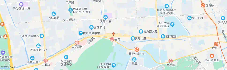 杭州古荡小区_公交站地图_杭州公交_妙搜公交查询2025