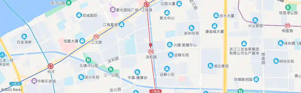 杭州江陵路启智街口_公交站地图_杭州公交_妙搜公交查询2025