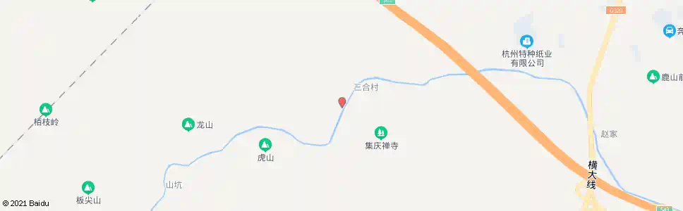 杭州三合桥头_公交站地图_杭州公交_妙搜公交查询2025