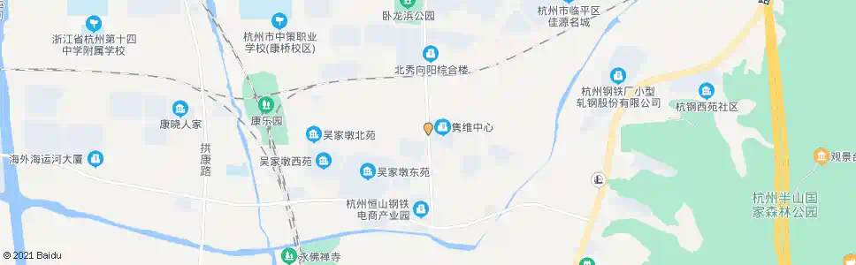 杭州康园路康景路口_公交站地图_杭州公交_妙搜公交查询2025