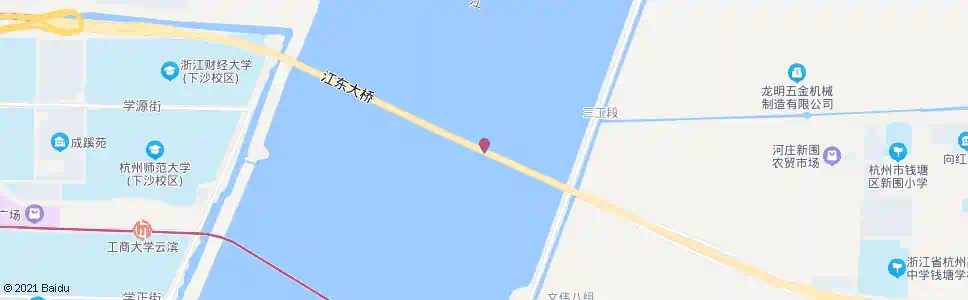 杭州江东大桥西_公交站地图_杭州公交_妙搜公交查询2025