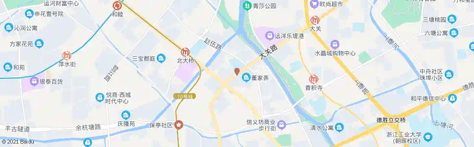 杭州大关桥西_公交站地图_杭州公交_妙搜公交查询2025
