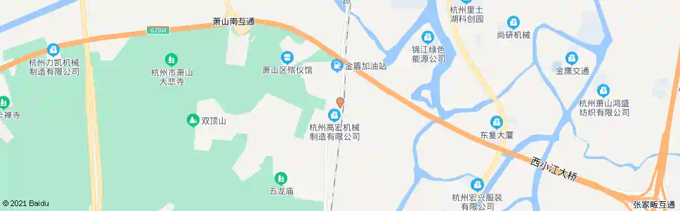 杭州之江有机硅_公交站地图_杭州公交_妙搜公交查询2025