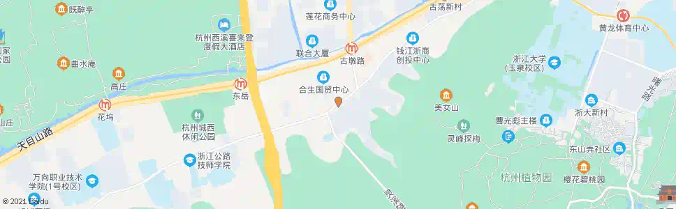 杭州新凉亭_公交站地图_杭州公交_妙搜公交查询2025