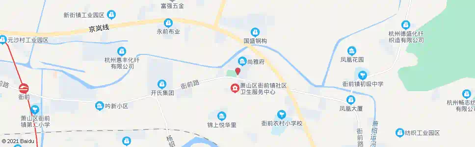 杭州衙前镇政府东_公交站地图_杭州公交_妙搜公交查询2025