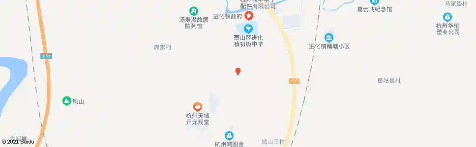杭州汤山_公交站地图_杭州公交_妙搜公交查询2025