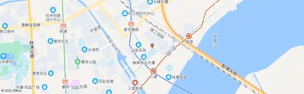 杭州运新花苑南_公交站地图_杭州公交_妙搜公交查询2025