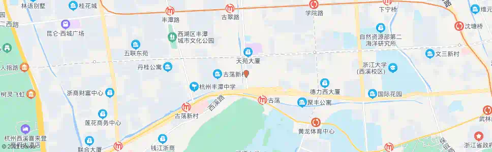 杭州古翠路塘苗路口_公交站地图_杭州公交_妙搜公交查询2025