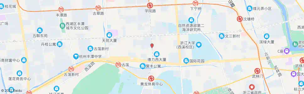 杭州学院路黄姑山_公交站地图_杭州公交_妙搜公交查询2025