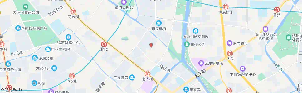 杭州小河佳苑_公交站地图_杭州公交_妙搜公交查询2025