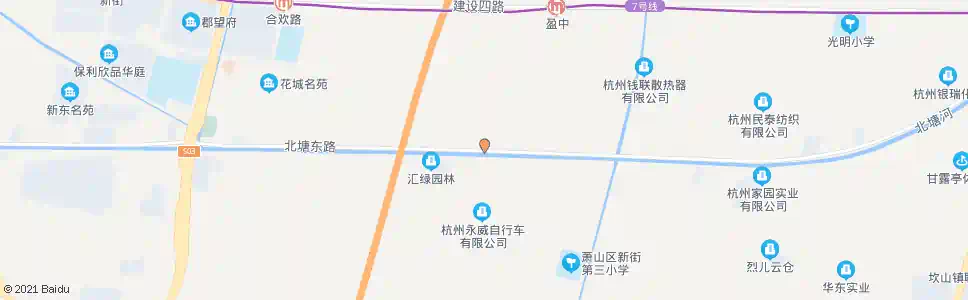 杭州双圩村_公交站地图_杭州公交_妙搜公交查询2025