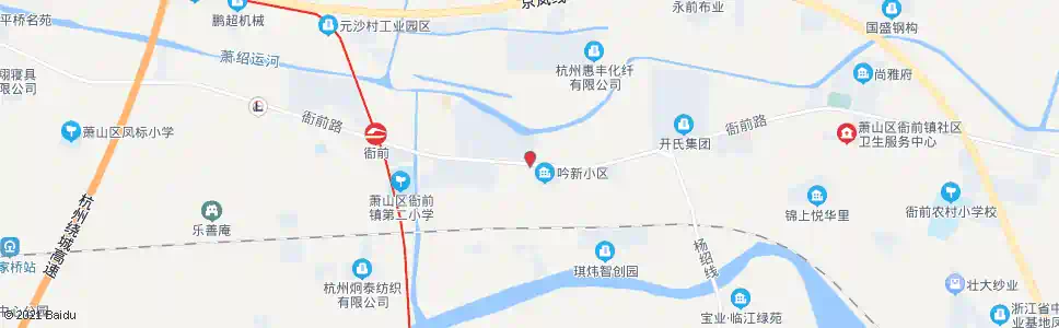 杭州东庄王_公交站地图_杭州公交_妙搜公交查询2025