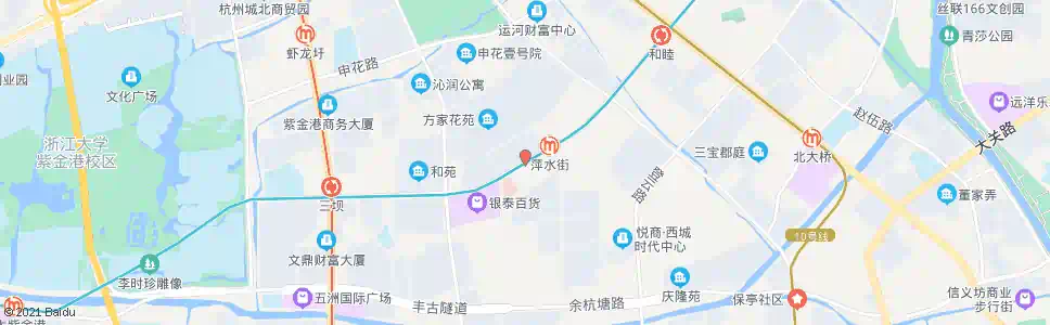 杭州萍水街拱苑路口_公交站地图_杭州公交_妙搜公交查询2025
