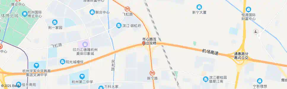 杭州市心路机场路口_公交站地图_杭州公交_妙搜公交查询2025