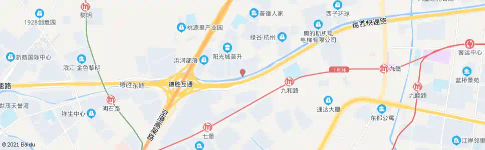 杭州建福街普德路口_公交站地图_杭州公交_妙搜公交查询2025