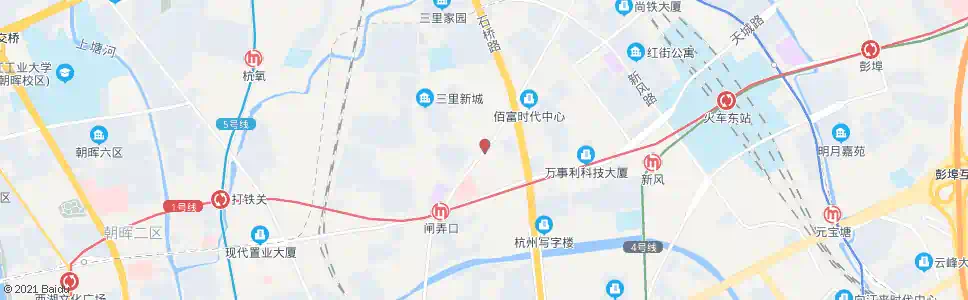 杭州下菩萨_公交站地图_杭州公交_妙搜公交查询2025