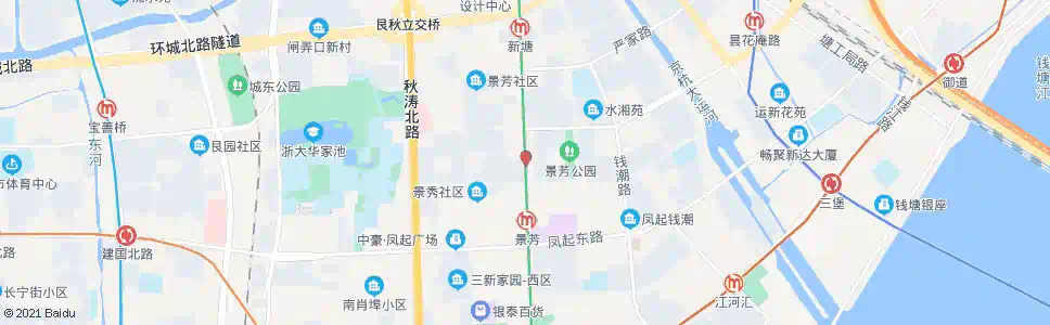 杭州景芳五区_公交站地图_杭州公交_妙搜公交查询2025