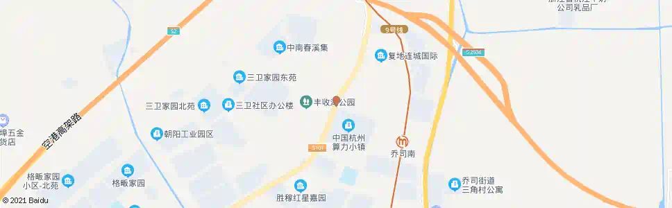 杭州三角村_公交站地图_杭州公交_妙搜公交查询2025