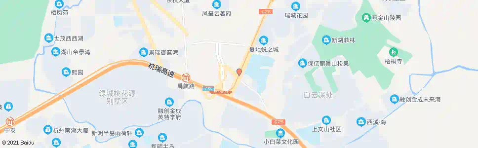 杭州东西大道凤新路口_公交站地图_杭州公交_妙搜公交查询2025