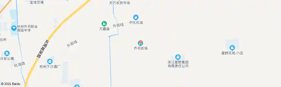 杭州乔司农场_公交站地图_杭州公交_妙搜公交查询2025
