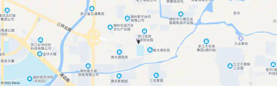 湖州二轻机械厂(常田圩)_公交站地图_湖州公交_妙搜公交查询2025