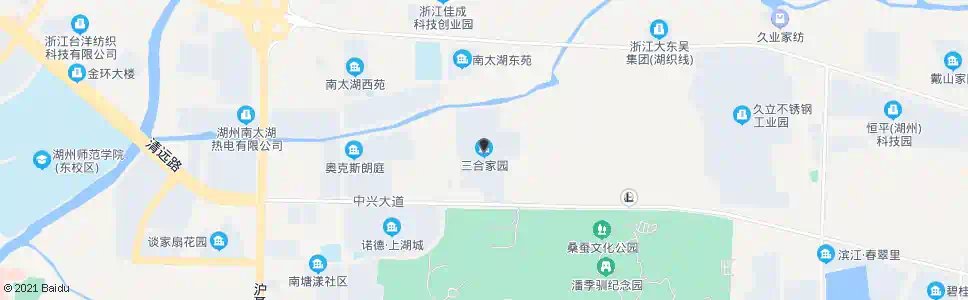 湖州三合家园_公交站地图_湖州公交_妙搜公交查询2025
