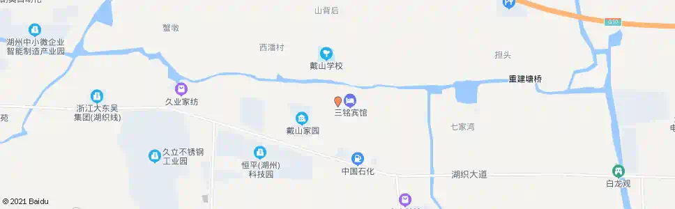 湖州戴山镇桥南_公交站地图_湖州公交_妙搜公交查询2025