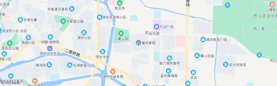 湖州富田家园_公交站地图_湖州公交_妙搜公交查询2025