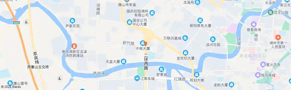 湖州新竹路口_公交站地图_湖州公交_妙搜公交查询2025