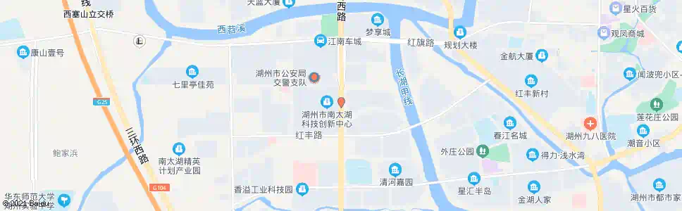 湖州红丰西路口_公交站地图_湖州公交_妙搜公交查询2025