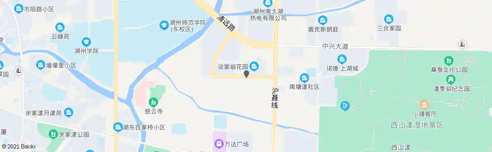 湖州谈家扇_公交站地图_湖州公交_妙搜公交查询2025