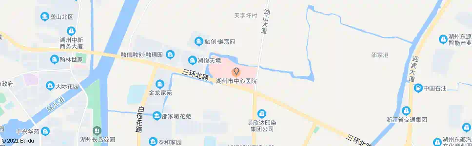 湖州中心医院_公交站地图_湖州公交_妙搜公交查询2025
