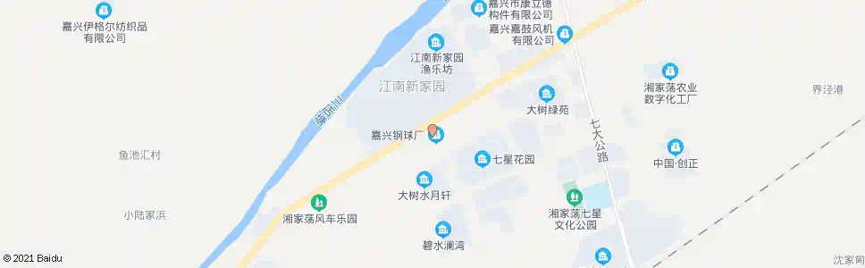 嘉兴湘家荡大道兴星路_公交站地图_嘉兴公交_妙搜公交查询2025