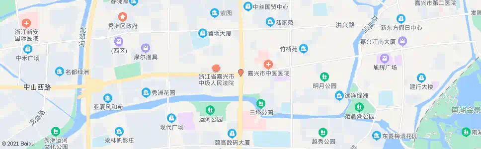 嘉兴中山东路中环西路_公交站地图_嘉兴公交_妙搜公交查询2025