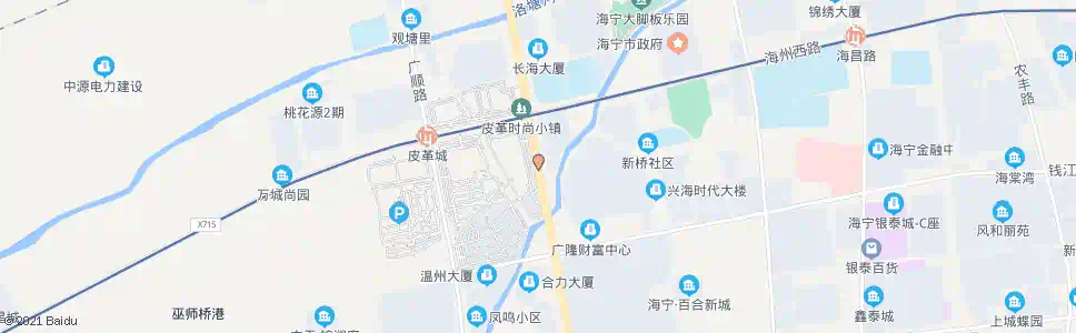 嘉兴海宁皮革城_公交站地图_嘉兴公交_妙搜公交查询2025