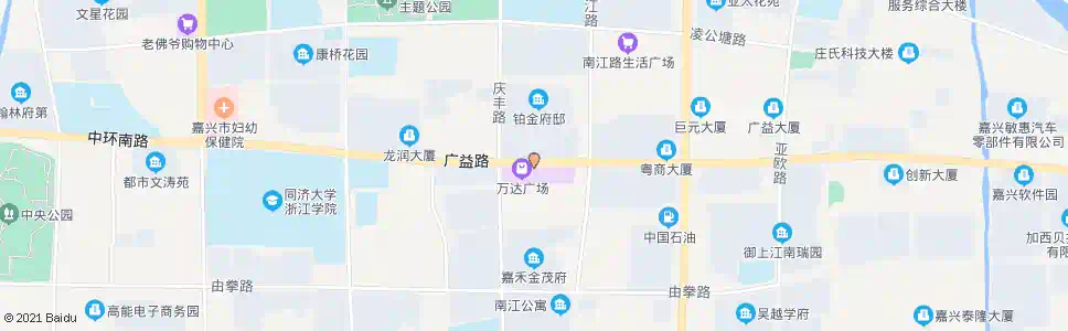 嘉兴广益路庆丰路_公交站地图_嘉兴公交_妙搜公交查询2025