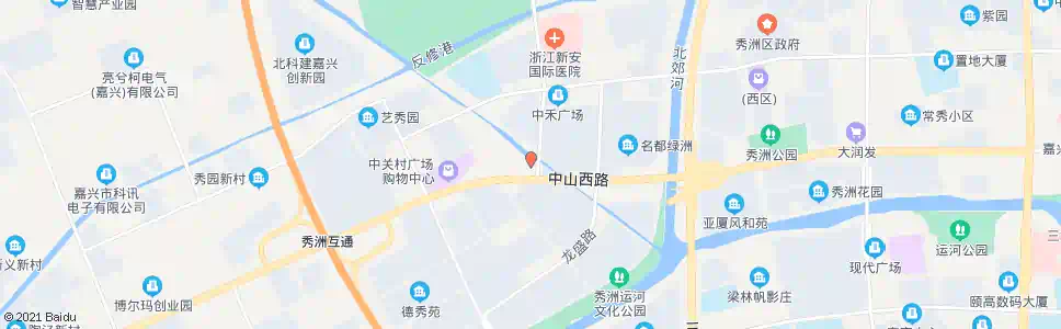 嘉兴秀洲大道中山西路_公交站地图_嘉兴公交_妙搜公交查询2025