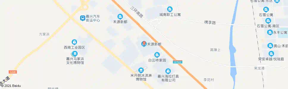嘉兴禾源新都_公交站地图_嘉兴公交_妙搜公交查询2025