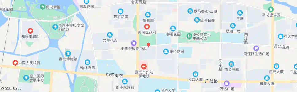 嘉兴南湖区行政中心南_公交站地图_嘉兴公交_妙搜公交查询2025