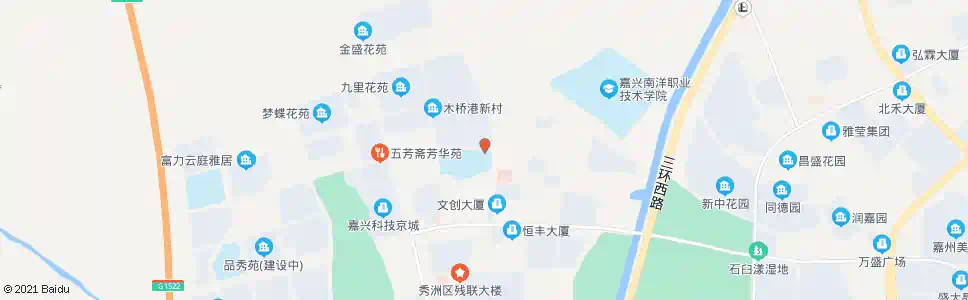 嘉兴秀北桥西_公交站地图_嘉兴公交_妙搜公交查询2025