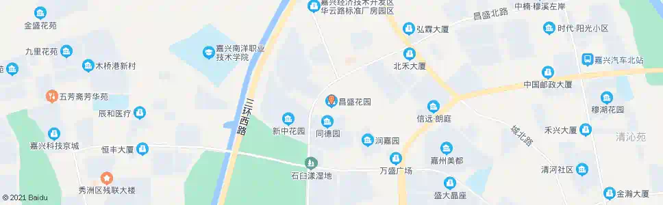 嘉兴昌盛花园_公交站地图_嘉兴公交_妙搜公交查询2025