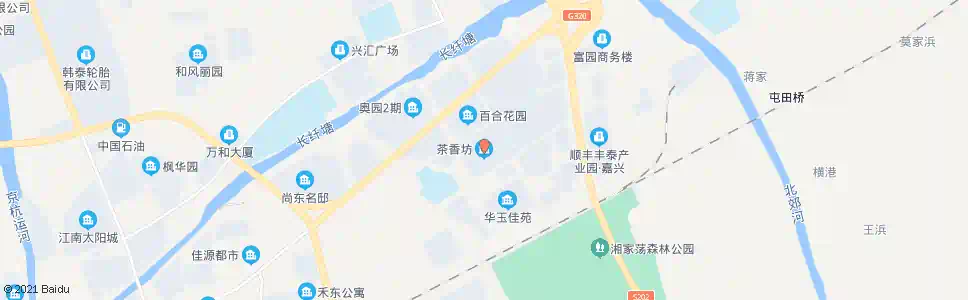 嘉兴茶香坊_公交站地图_嘉兴公交_妙搜公交查询2025