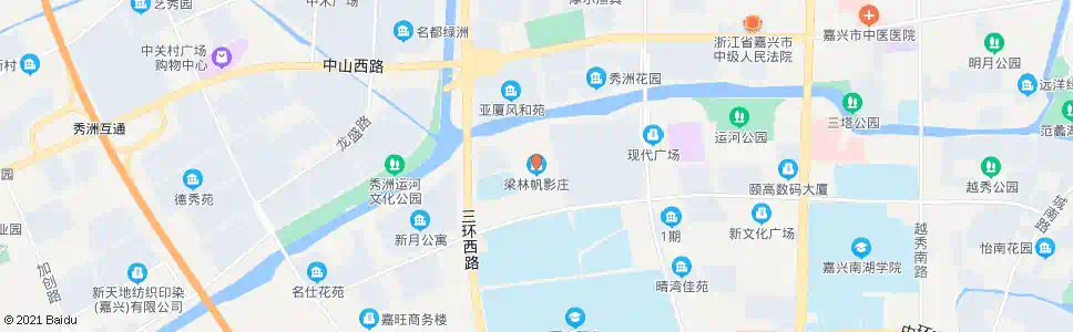 嘉兴梁林帆影庄_公交站地图_嘉兴公交_妙搜公交查询2025