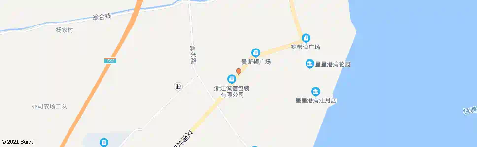 嘉兴盐仓启潮路秋潮路口_公交站地图_嘉兴公交_妙搜公交查询2025