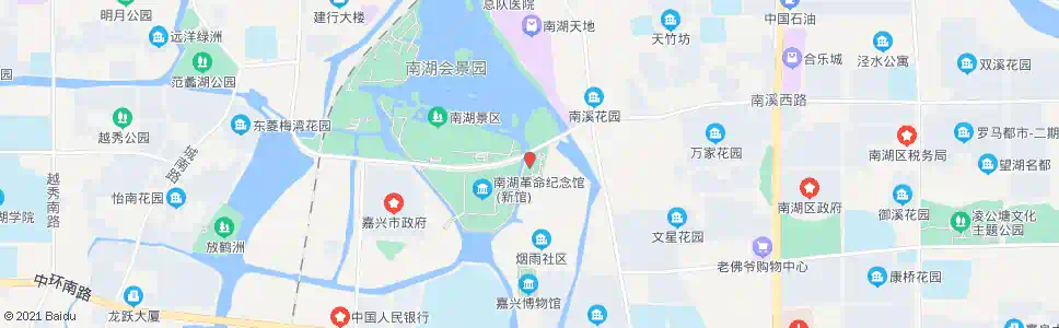 嘉兴南湖景区(游客服务中心)_公交站地图_嘉兴公交_妙搜公交查询2025