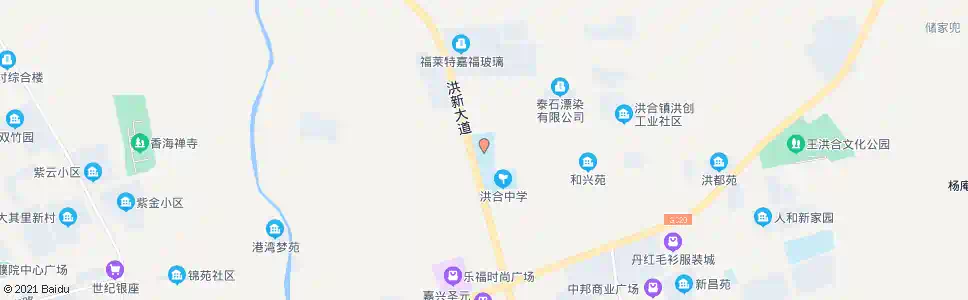 嘉兴洪合小学_公交站地图_嘉兴公交_妙搜公交查询2025