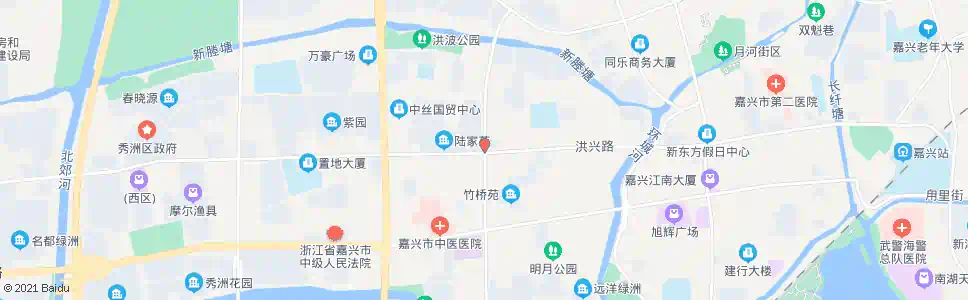 嘉兴越秀北路洪兴路_公交站地图_嘉兴公交_妙搜公交查询2025