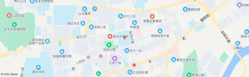 丽水体育中心东_公交站地图_丽水公交_妙搜公交查询2025