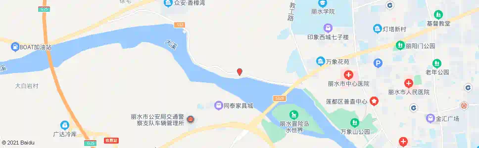 丽水桃山大桥北_公交站地图_丽水公交_妙搜公交查询2025